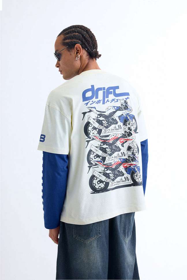 Shopsy Bonkers Corner Men White, Blue T-Shirt - Image 4