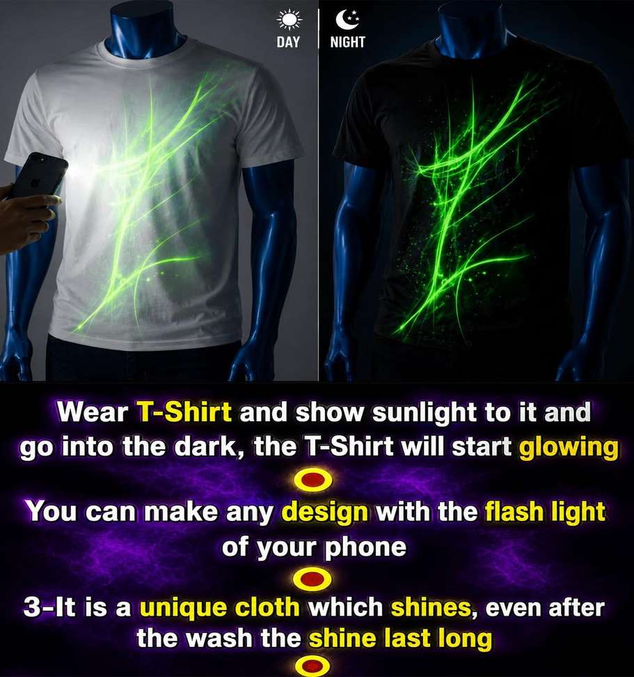 Shopsy Men Round Neck White T-Shirt - Image 7