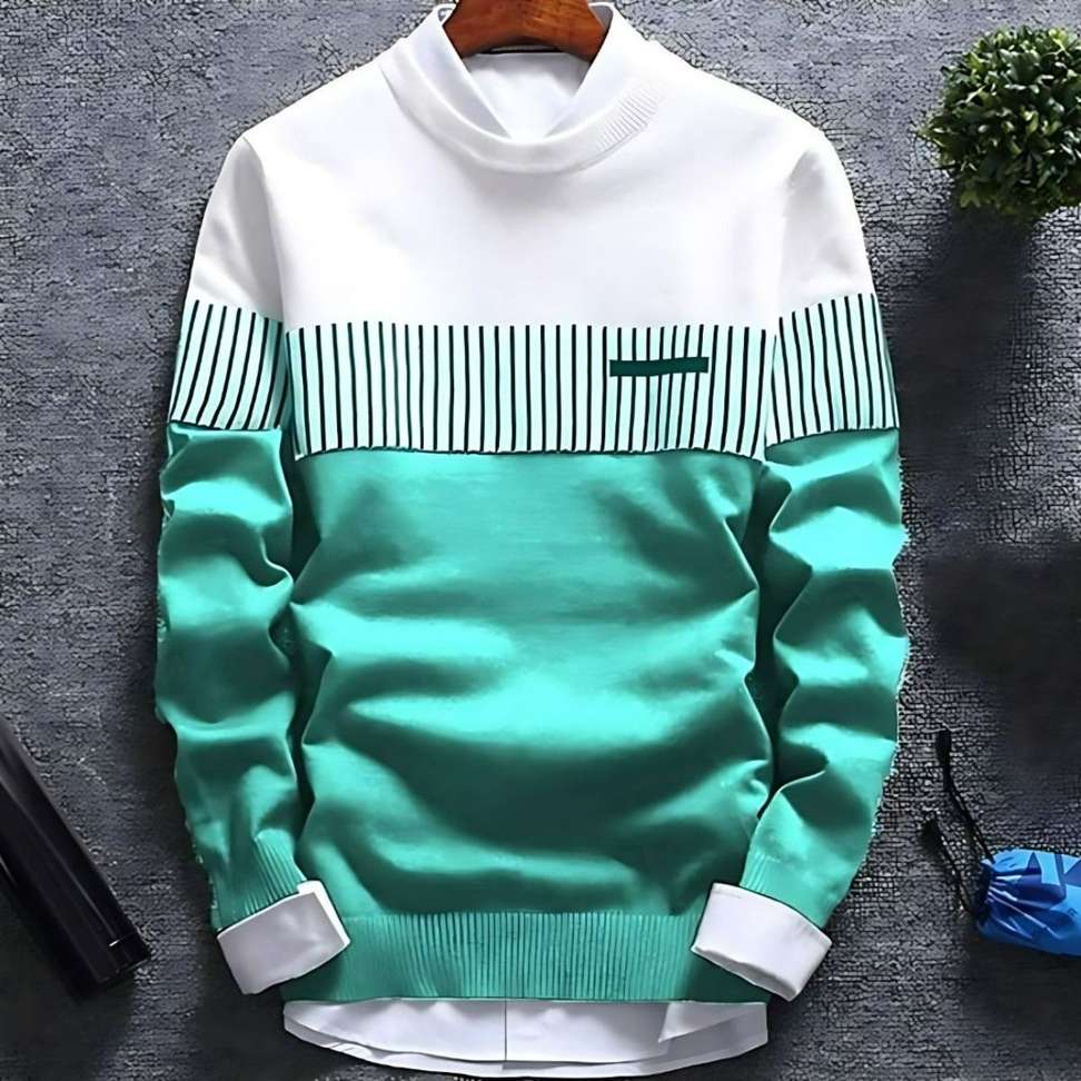 Autna Color Block Men’s Green & White T‑Shirt – 80% Off, Best Price Deal