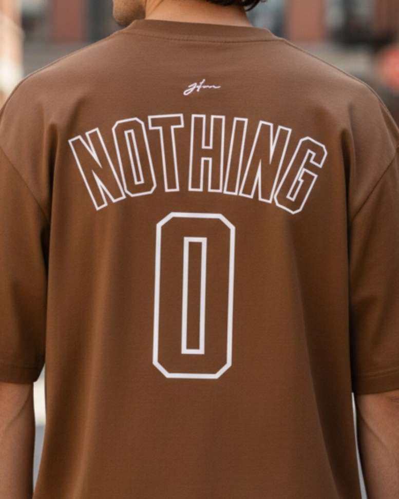 Flyind Vogue Outfit Graphic Print Men Brown T Shirt