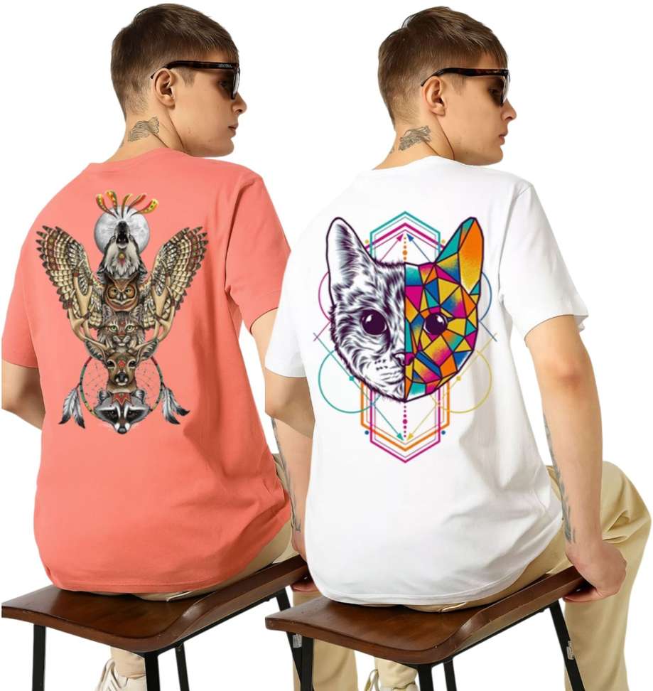 Kasendra Printed Men Multicolor T Shirt