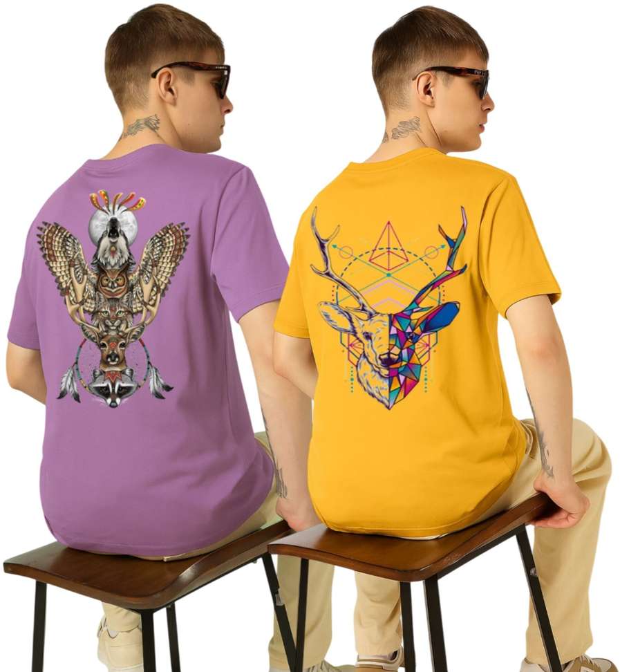 Kasendra Graphic Print Men Multicolor T Shirt