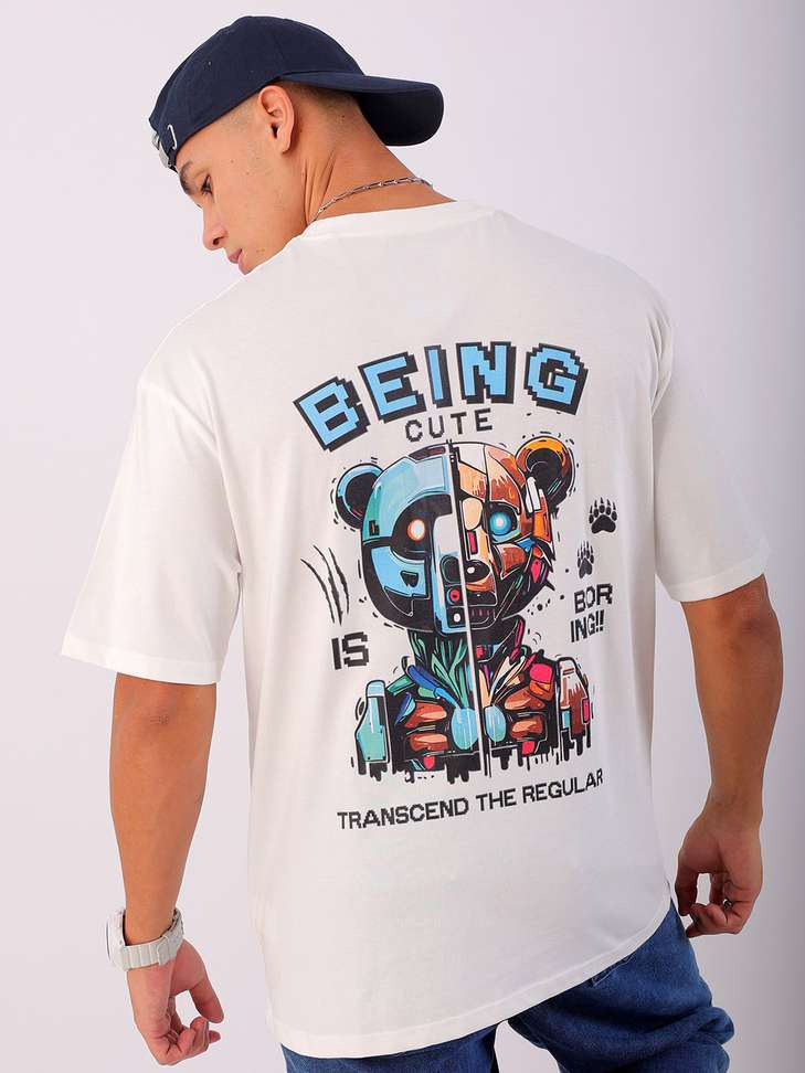 Indian Garage Co Printed Men’s White Round‑Neck T‑Shirt – 82% OFF Deal