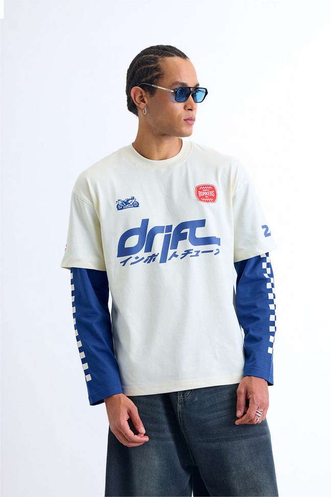 Shopsy Bonkers Corner Men White, Blue T-Shirt - Image 3