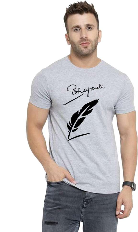 79% OFF Tee Town Printed Men Grey T‑Shirt – Lowest Price Deal on Shopsy