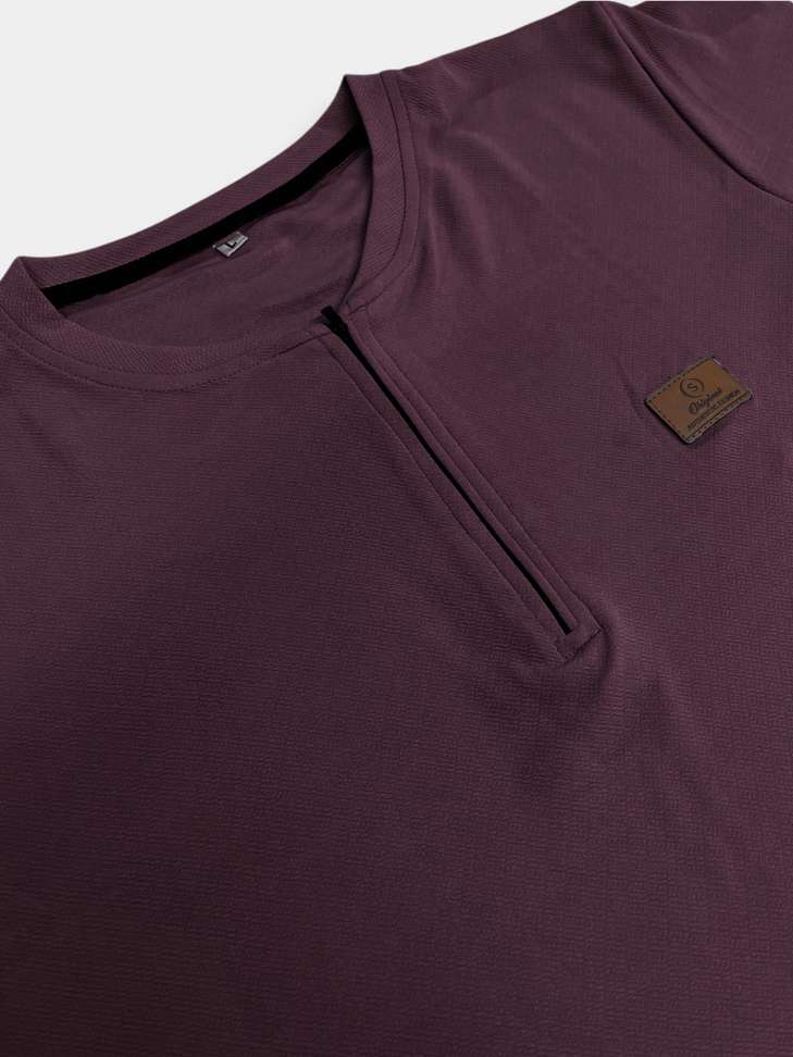Shopsy SOLSTICE Men Purple Round Neck T-Shirt - Image 4