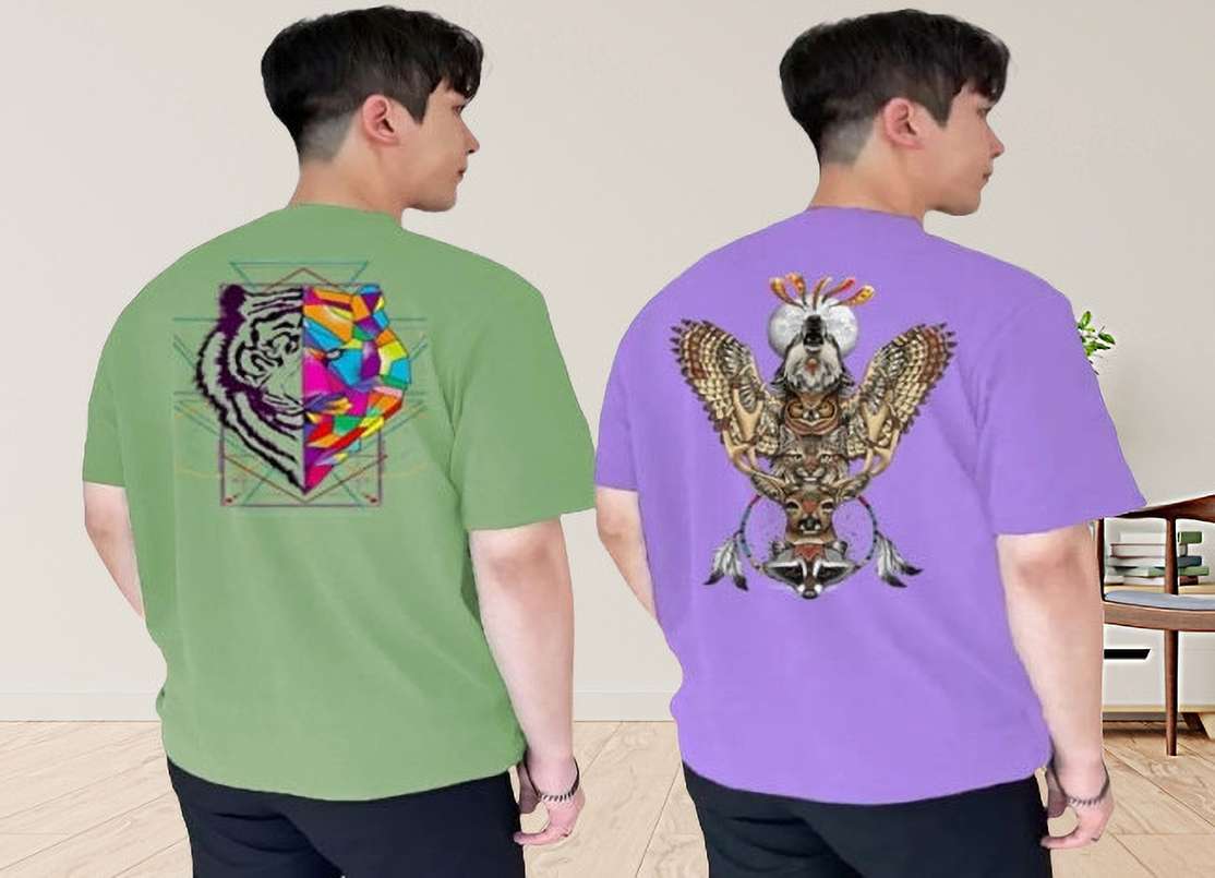 Kintu Parantu Typography Printed Men White T Shirt