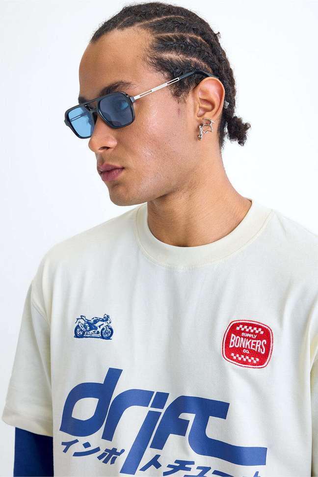 Shopsy Bonkers Corner Men White, Blue T-Shirt - Image 6