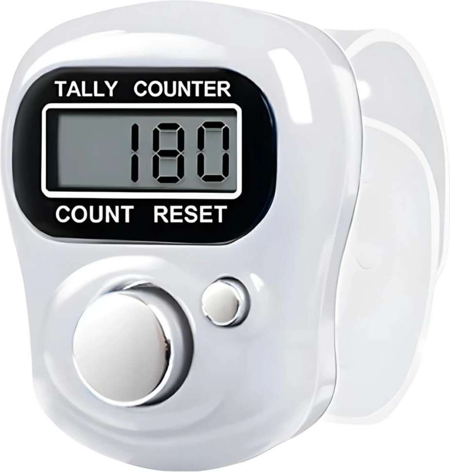 Luxurium Decor Counter Chanting Mantra Tally Finger Ring Count Machine Digital