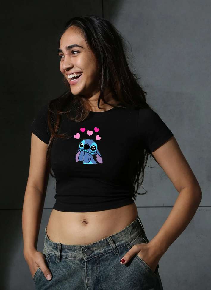 Spanvaskx Casual Graphic Print Women Black Top