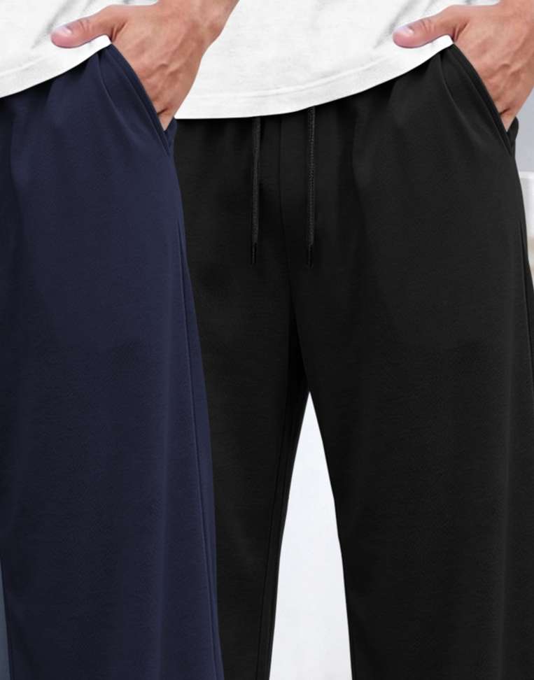 Shopsy MADBROS Men Dark Blue, Black Track Pants - Image 6