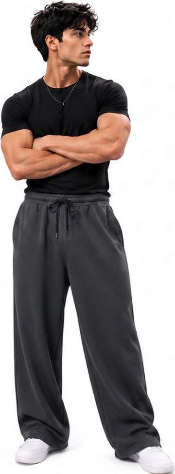 Shopsy NAVII CLOTHING Men Grey Track Pants - Image 2