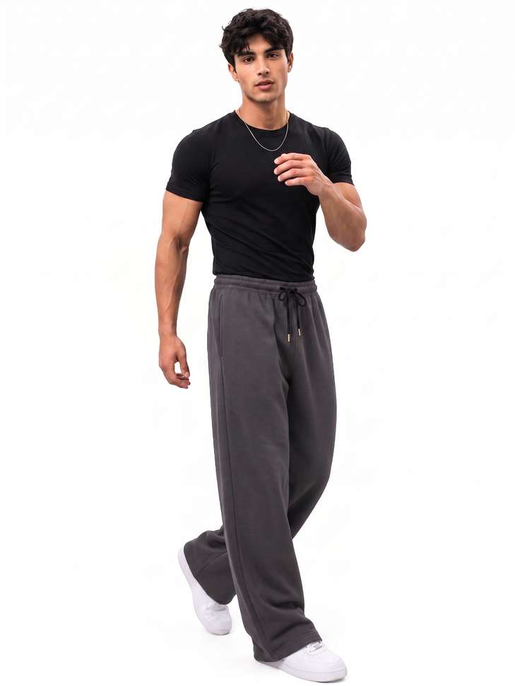 Shopsy NAVII CLOTHING Men Grey Track Pants - Image 5