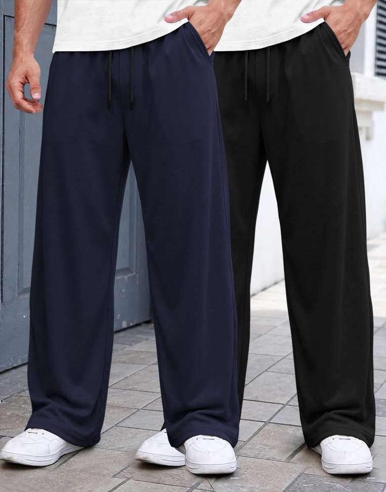 Shopsy MADBROS Men Dark Blue, Black Track Pants - Image 2