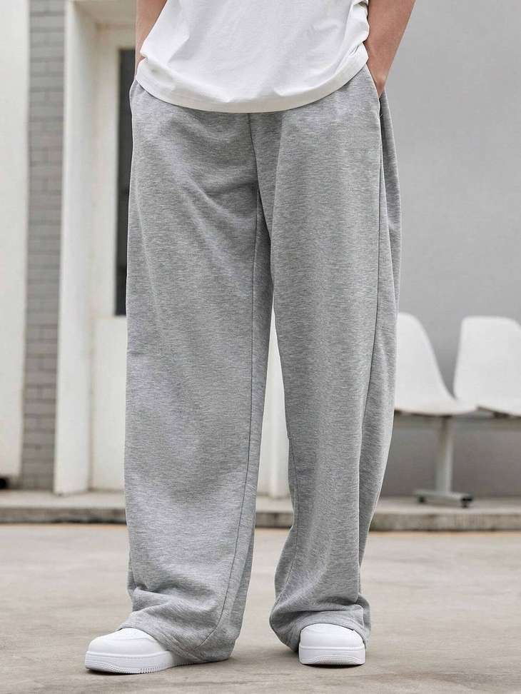 Fedelta Relaxed Men Grey Trousers