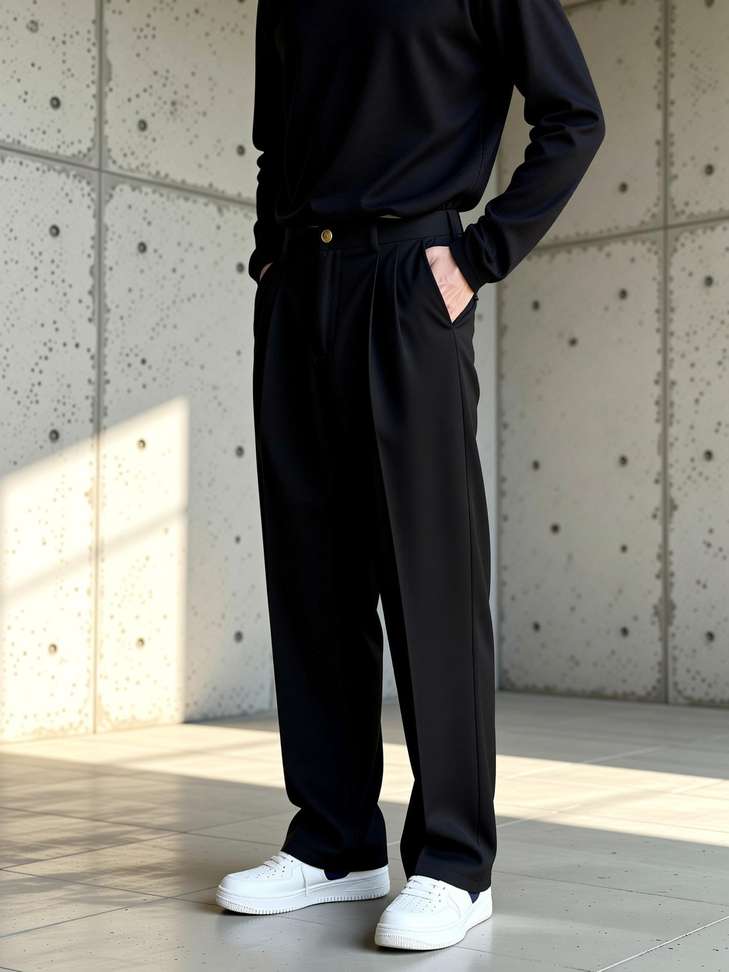 FTX Relaxed Men Black Trousers - Image 3