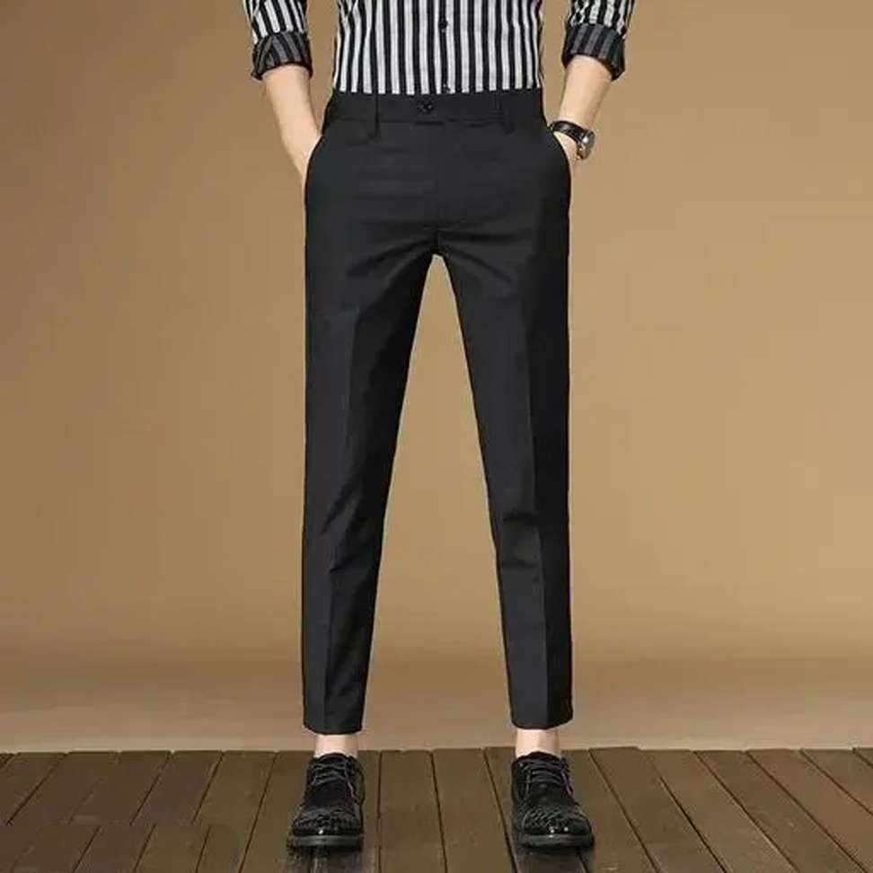 Axolotl Regular Fit Men Black Trousers