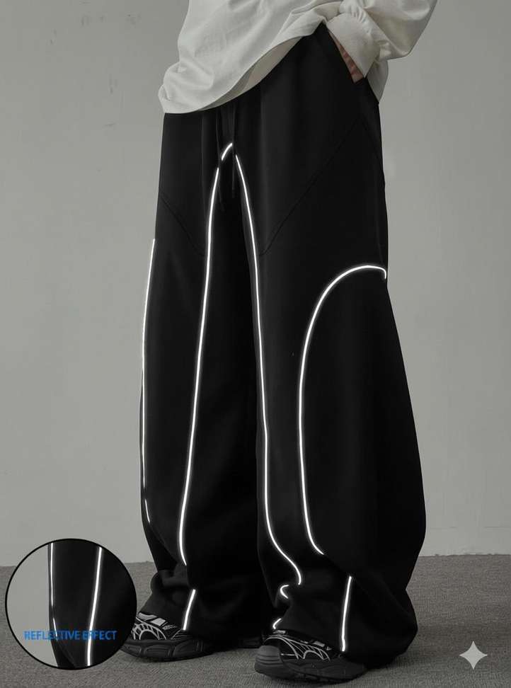 LEXREX Loose Fit Men Black Trousers - Image 2