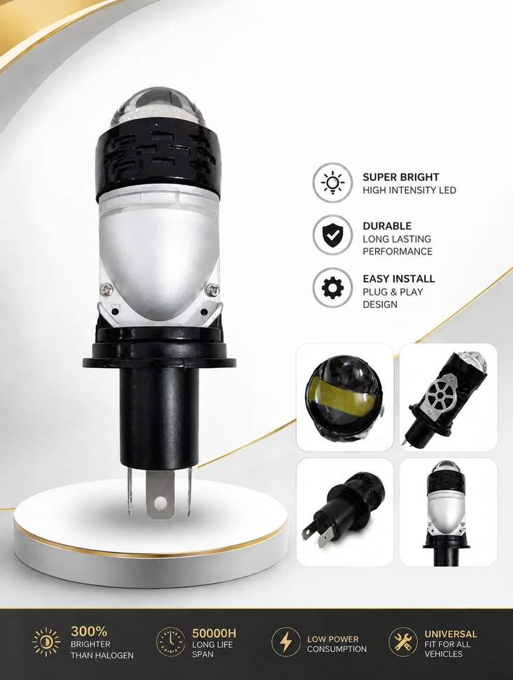 Shopsy HouseOfCommon 55W-45WATT-LENS Headlight Motorbike LED - Image 6