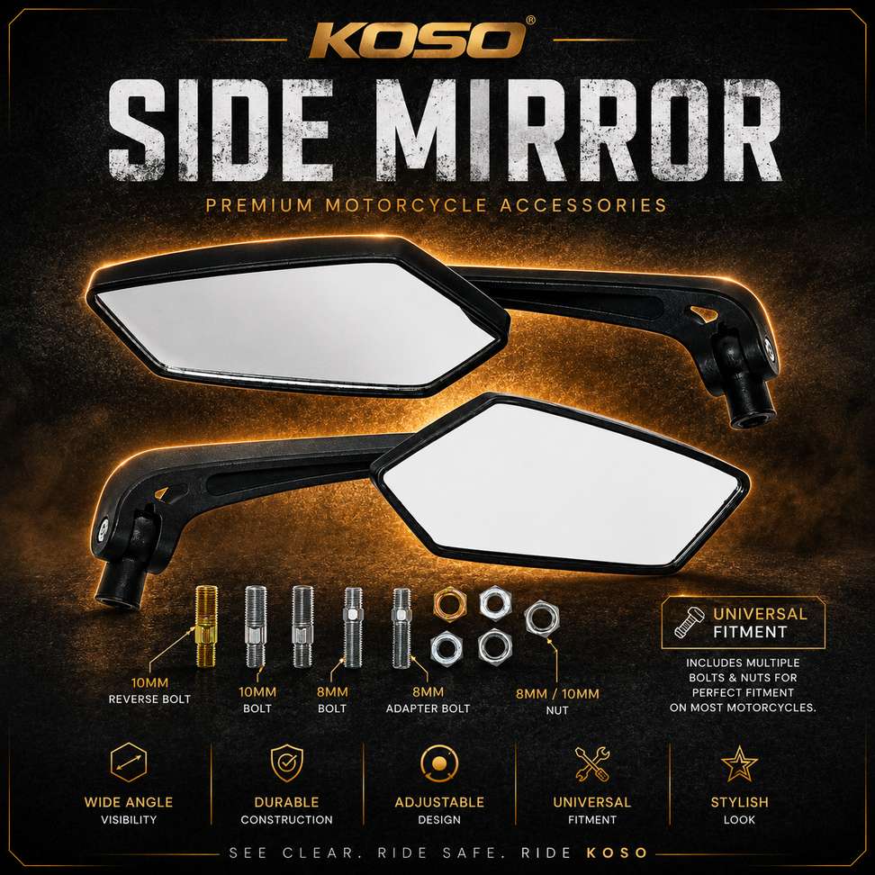 Shopsy Gear Wings Manual Rear View Mirror for Bike - Image 5