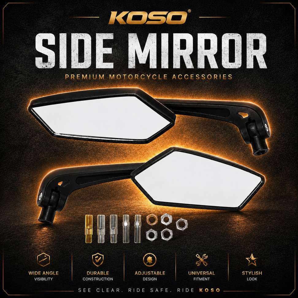Shopsy Gear Wings Manual Rear View Mirror for Bike - Image 6