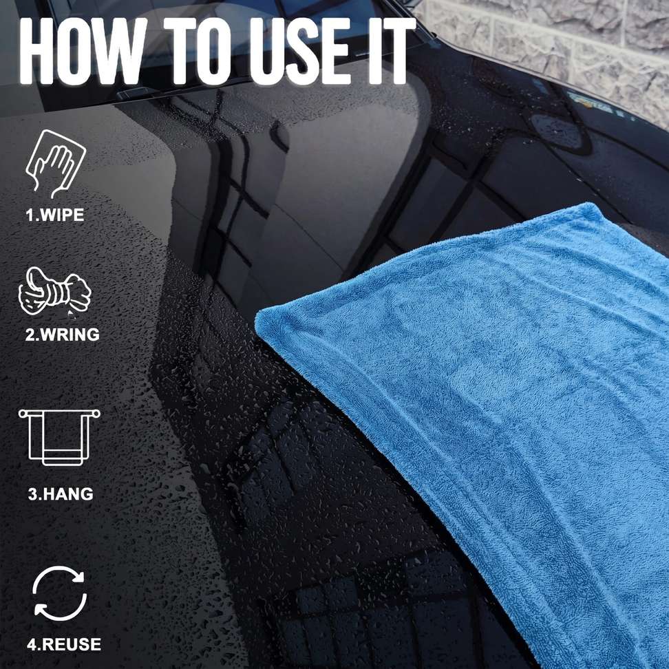 LIVEKEY Microfiber Vehicle Washing Cloth - Image 4
