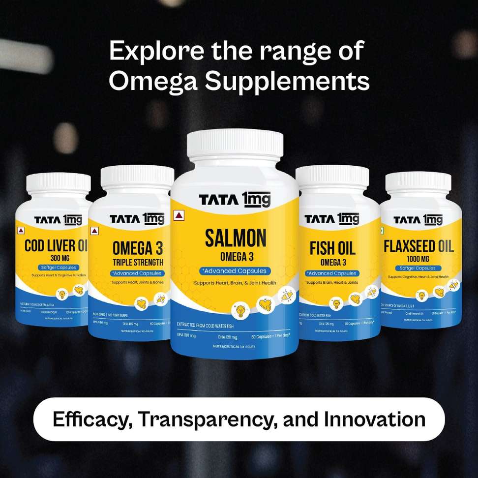 Shopsy TATA 1mg Triple Strength Omega 3 Fish Oil 560mg EPA 400mg DHA - Image 8