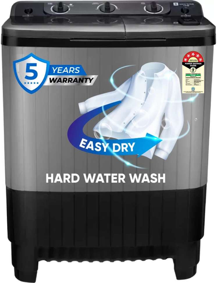 Shopsy realme TechLife 7.5 kg Semi Auto Washing Machine Black - Image 2