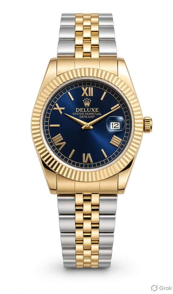 Shopsy SRQ WATCHES Blue Gold Analog Watch for Men - Image 2