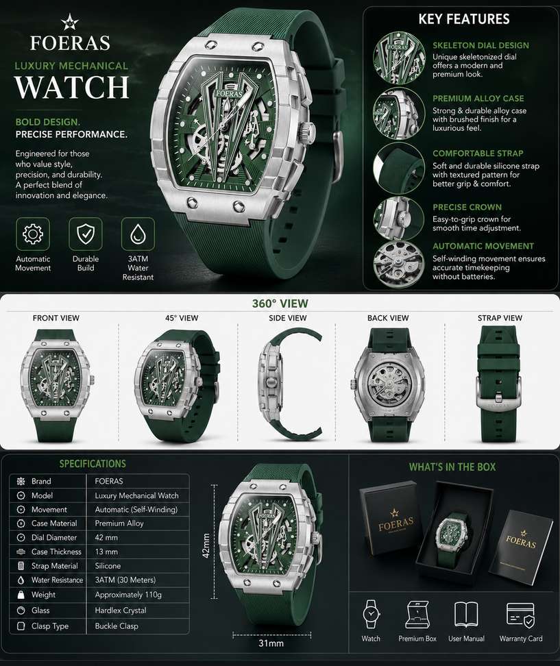 Shopsy fobras Green Analog Watch for Boys & Girls - Image 7