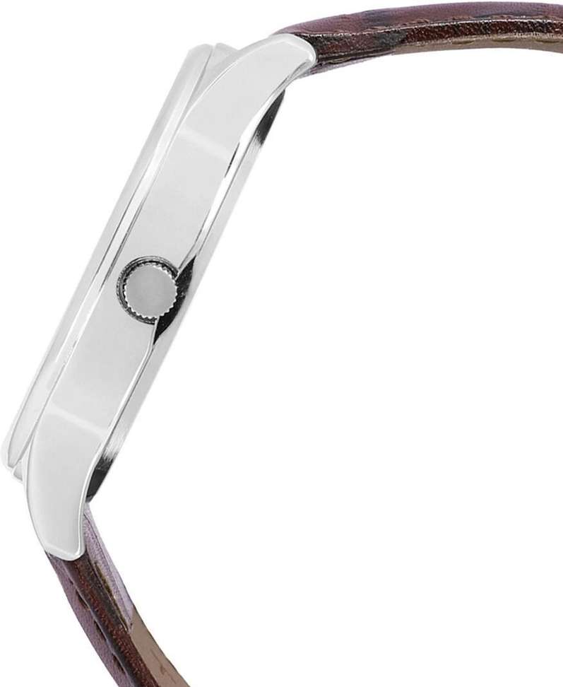 TIMEX Silver Dial Leather Strap Analog Watch - Men - TW0TG7300 - Image 8