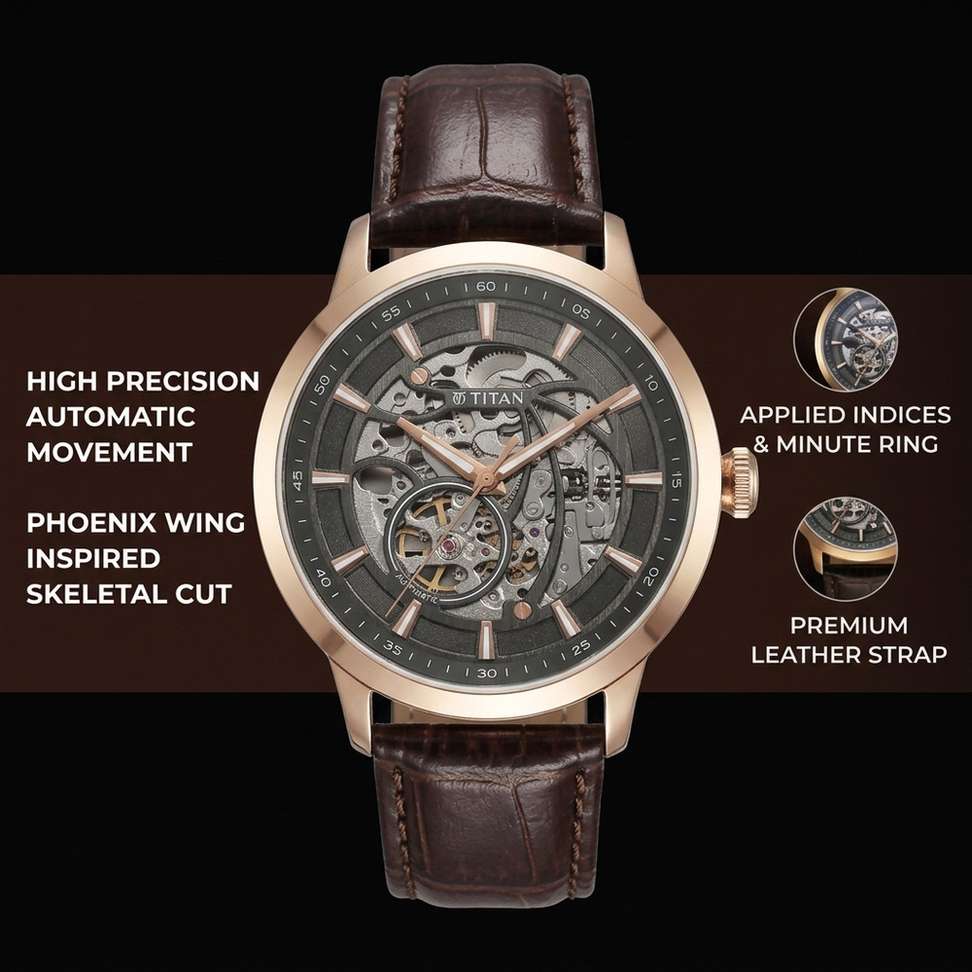 Shopsy Titan Phoenix Titan Automatic Analog Watch - Men 90223W - Image 8