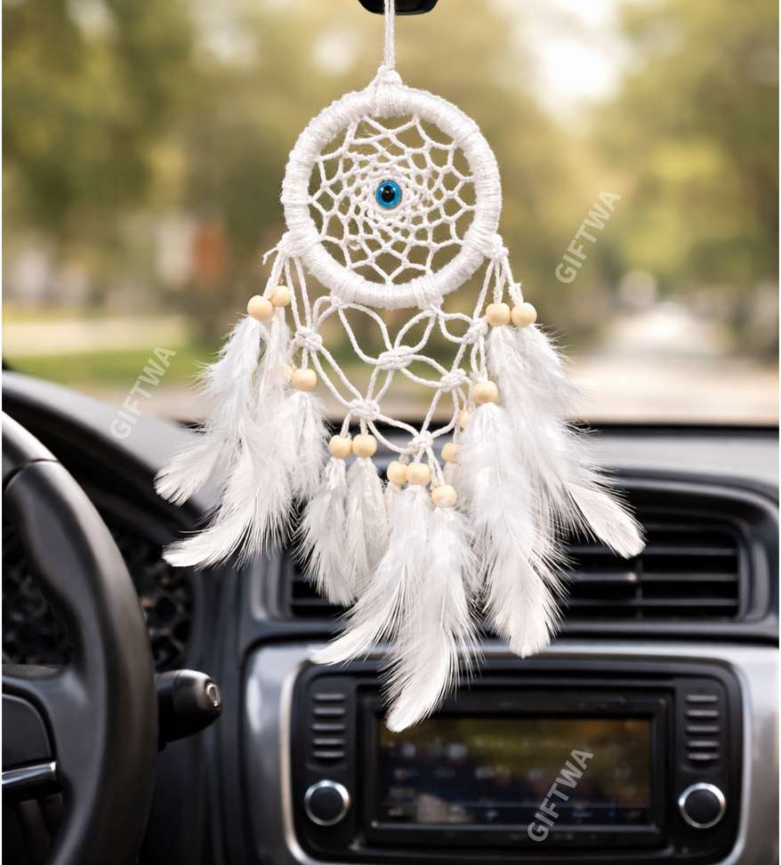 GIFTWA Handmade Dream Catcher with Evil Eye Charm Car Hanging Wall Decor Feather Dream Catcher 83% off 899₹1513.8(6)Or Pay ₹134 + 17