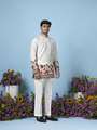 Shopsy HOUSE OF SANSKRUTI Men Floral Print Straight Kurta - Image 8