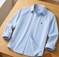 Shopsy VG BROTHER Men Striped Casual Grey Shirt - Image 5