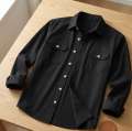 Shopsy VG BROTHER Men Striped Casual Grey Shirt - Image 4