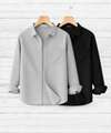 Shopsy GLOREN Men Solid Casual Pink Shirt - Image 7