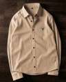 Shopsy indicare Men Solid Casual Beige Shirt - Image 4