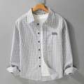 Shopsy Kesar Collection Men Checkered Blue Shirt - Image 5