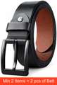 Shopsy mbsm Men Black Genuine Leather Belt - Image 6