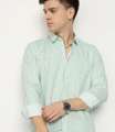 Shopsy FATTY MOUSE Men Striped Green Shirt - Image 6