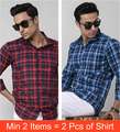 Shopsy Mark Leurent Men Checkered Casual White Shirt - Image 8