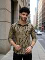 Shopsy PRINTOUT Men Printed Casual Blue Shirt - Image 8