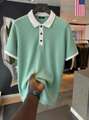 Shopsy Try This Colorblock Men Polo Neck White T-Shirt - Image 8