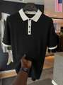 Shopsy Try This Colorblock Men Polo Neck White T-Shirt - Image 7