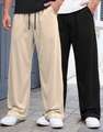 Shopsy MADBROS Men Beige, Black Track Pants - Image 7
