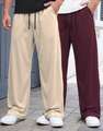 Shopsy MADBROS Men Beige, Black Track Pants - Image 8