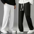 Shopsy SAVAYO Loose Fit Men Brown, White Trousers - Image 8