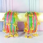 Kashmiri Ghughru Glass Bangle Set - Image 9
