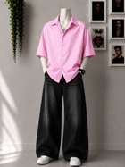 Asta Moda Men Pink Striped Casual Shirt - Image 7